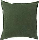 Cotton Velvet Cushion in Olive by Keiichi