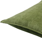 Cotton Velvet Cushion in Olive by Keiichi
