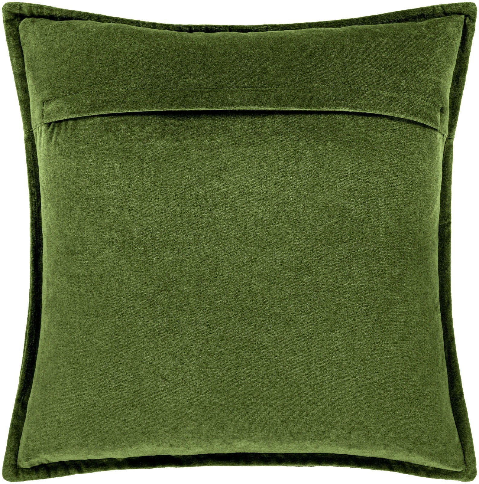 Cotton Velvet Cushion in Olive by Keiichi