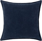 Cotton Velvet Cushion in Midnight Blue by Keiichi