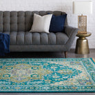 Cotton Velvet Cushion in Midnight Blue by Keiichi