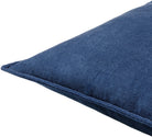 Cotton Velvet Cushion in Midnight Blue by Keiichi