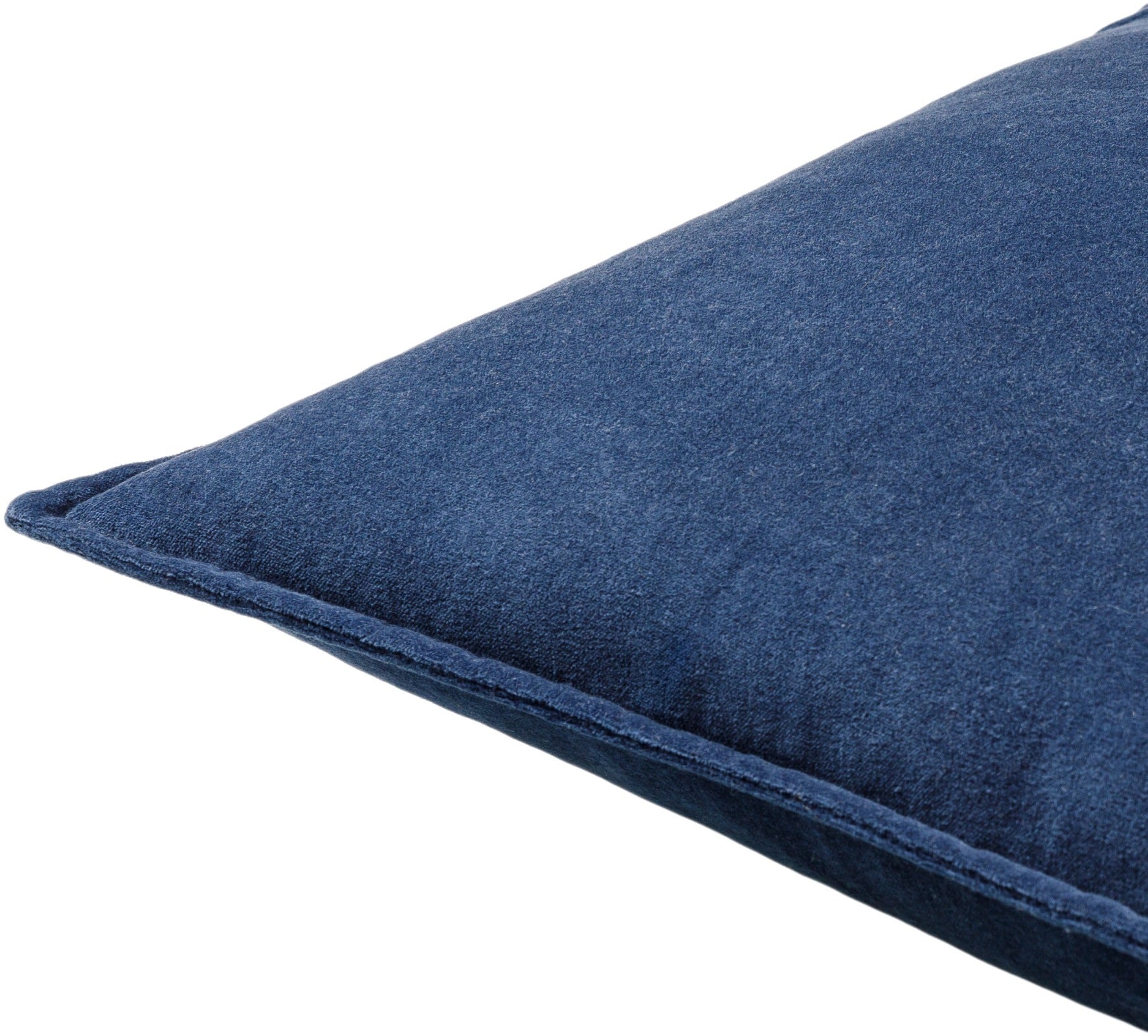 Cotton Velvet Cushion in Midnight Blue by Keiichi