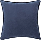 Cotton Velvet Cushion in Navy by Keiichi