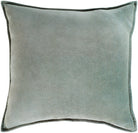 Cotton Velvet Cushion in Sage by Keiichi