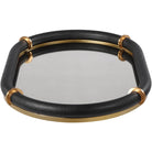 Cyprus Black Oval Tray by Uttermost