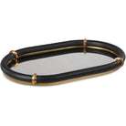 Cyprus Black Oval Tray by Uttermost