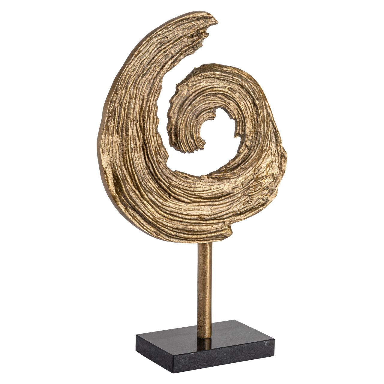 Swirl Antique Brass Decorative Object - Small by Richmond Interiors