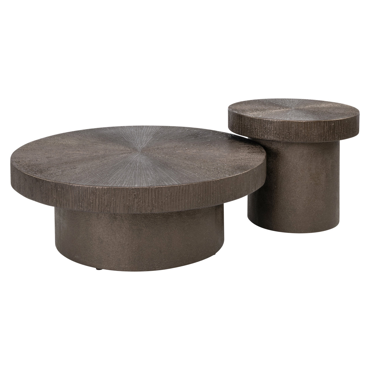 Lindo Bronze Metal Coffee Tables (Set of 2) by Richmond Interiors