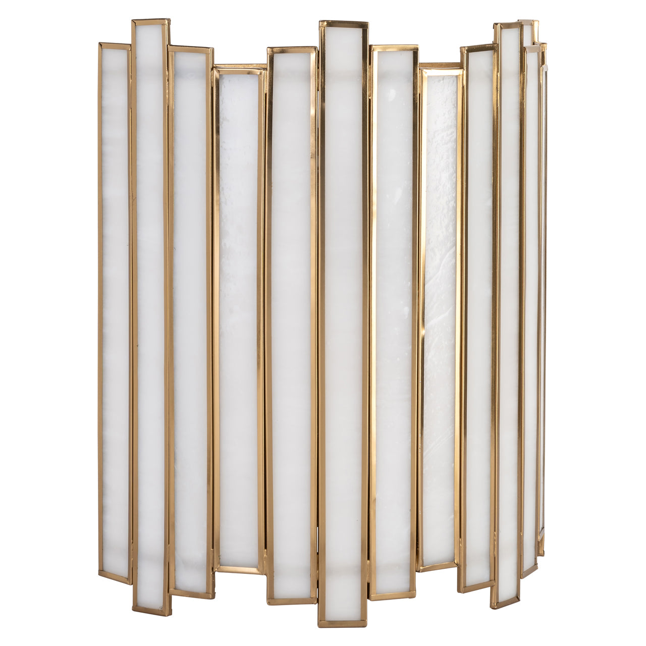 Lima Antique Brass & Opal Glass Wall Light by Richmond Interiors