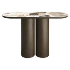 Langford Brown Oak Wood & Ceramic Console Table by Richmond Interiors