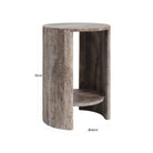 Westin Grey Travetine Side Table by Richmond Interiors
