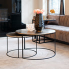 Asher Champagne Gold Coffee Table (Set of 2) by Richmond Interiors