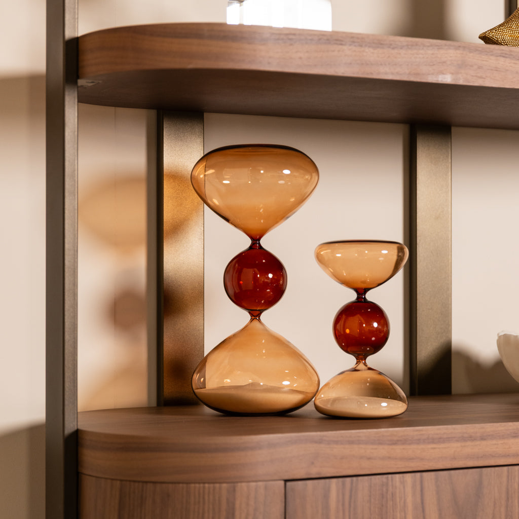 Windsor 2 Door & Shelf Walnut Display Cabinet by Richmond Interiors
