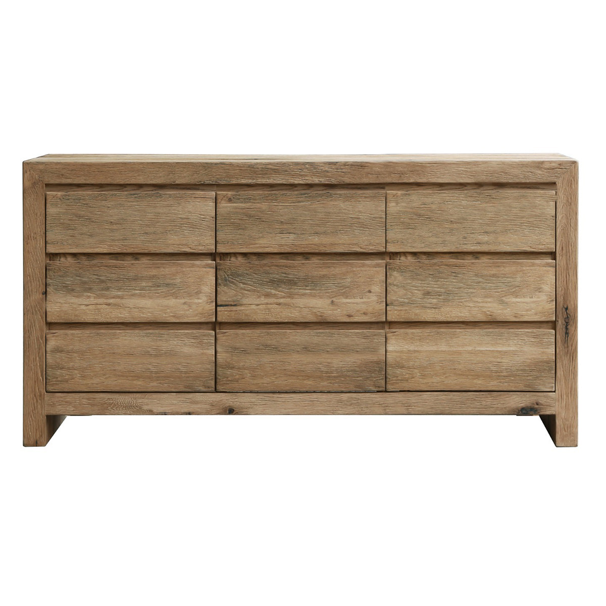 Reclaimed Oak 9 Drawer Chest of Drawers by Keiichi