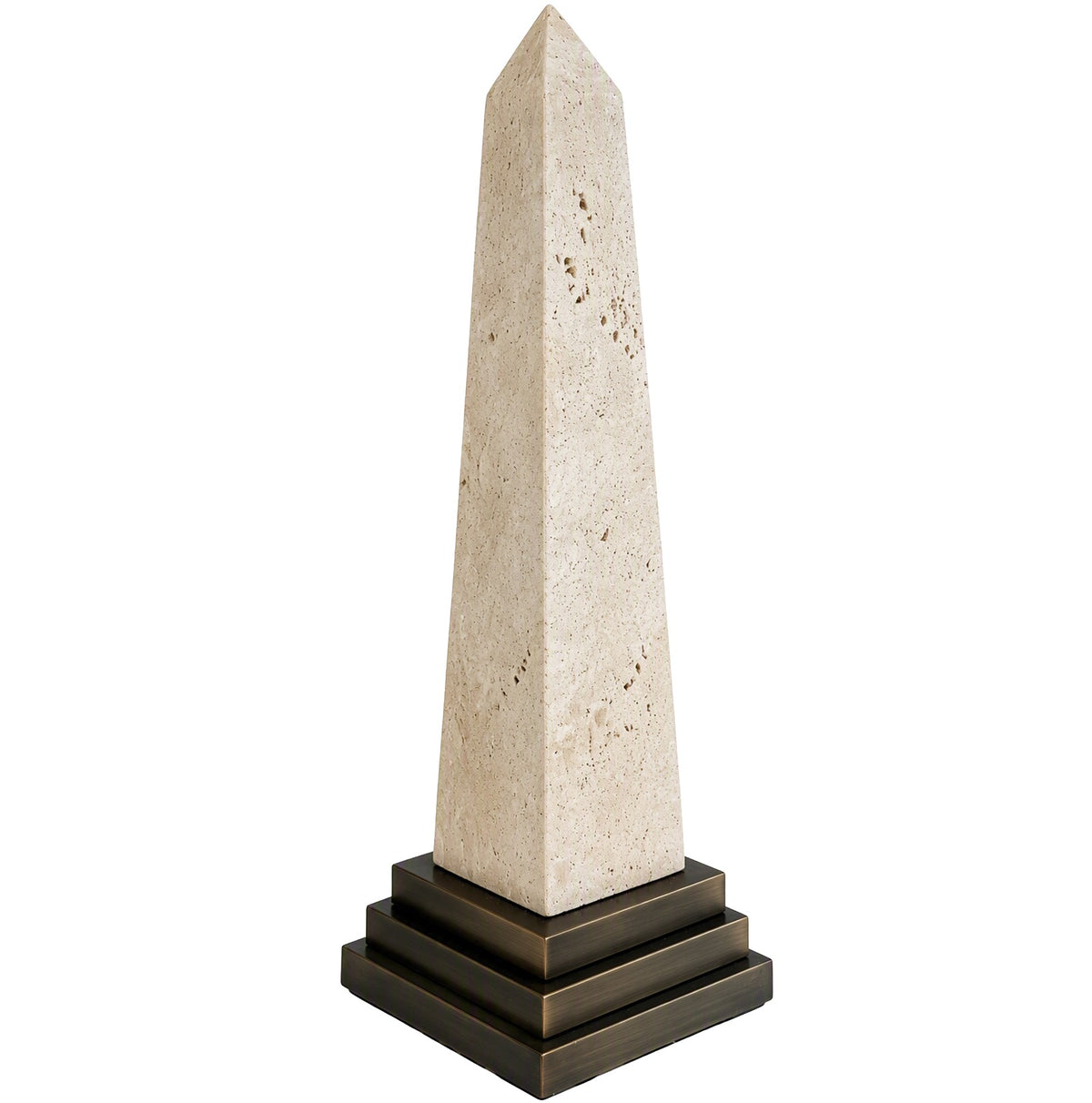 Darius Sculpture in Travertine - Large Keiichi