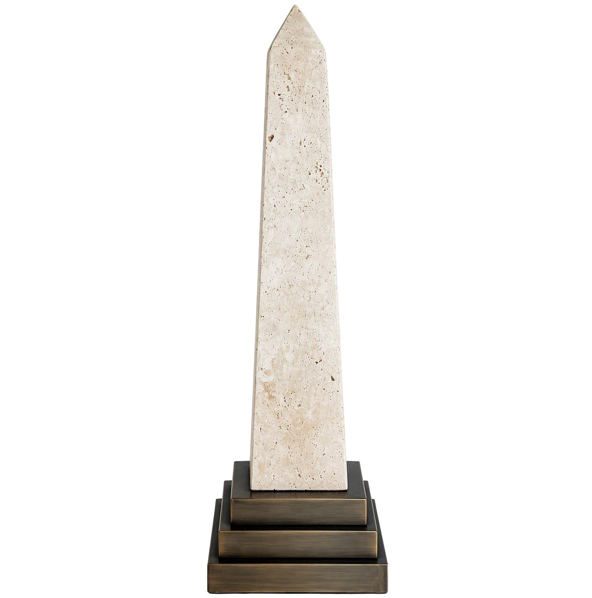 Darius Sculpture in Travertine - Large Keiichi
