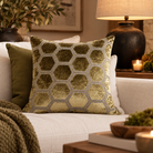 Ivor Small Cushion 43x43cm - Olive Malini
