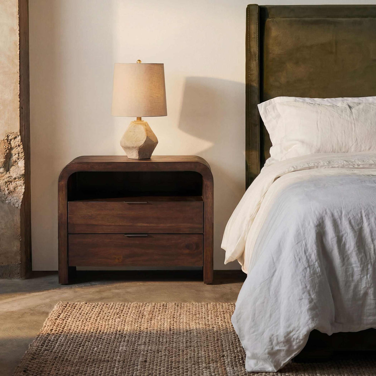 Decatur Dark Walnut Side Table Uttermost