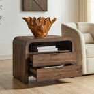Decatur Dark Walnut Side Table Uttermost
