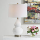 Delaunay Table Lamp in White by Keiichi