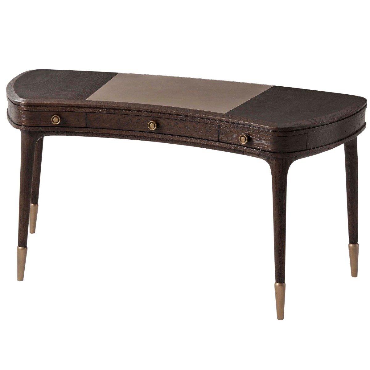 Legacy Writing Desk II in Cigar Club Brown by Theodore Alexander