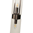 Revere Bronze & Clear Glass Single Pendant by Luxe Collection