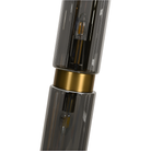 Revere Gold & Smoked Glass Single Pendant by Luxe Collection
