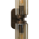 Revere Bronze & Smoked Glass Wall Light by Luxe Collection