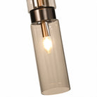 Revere Bronze & Clear Glass Single Pendant by Luxe Collection