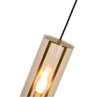 Revere Gold & Clear Glass Single Pendant by Luxe Collection