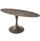Sutton Oval Dining Table in Latte Stone Ceramic - 180cm Keiichi