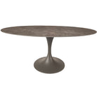 Sutton Oval Dining Table in Latte Stone Ceramic - 180cm Keiichi