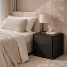 Kota Smoke Oak Bedside Table by Tommy Franks