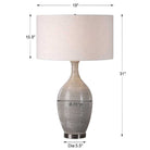 Dinah Gray Textured Table Lamp by Uttermost