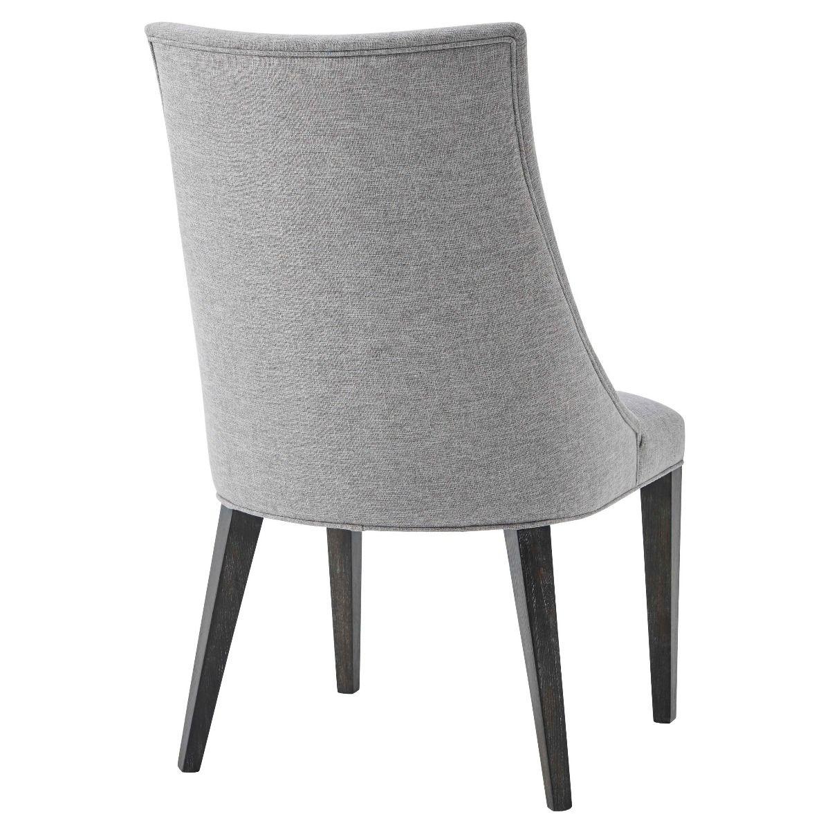 Adele Dining Chair in Matrix Pewter by Theodore Alexander