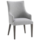 Adele Dining Armchair in Matrix Pewter by Theodore Alexander