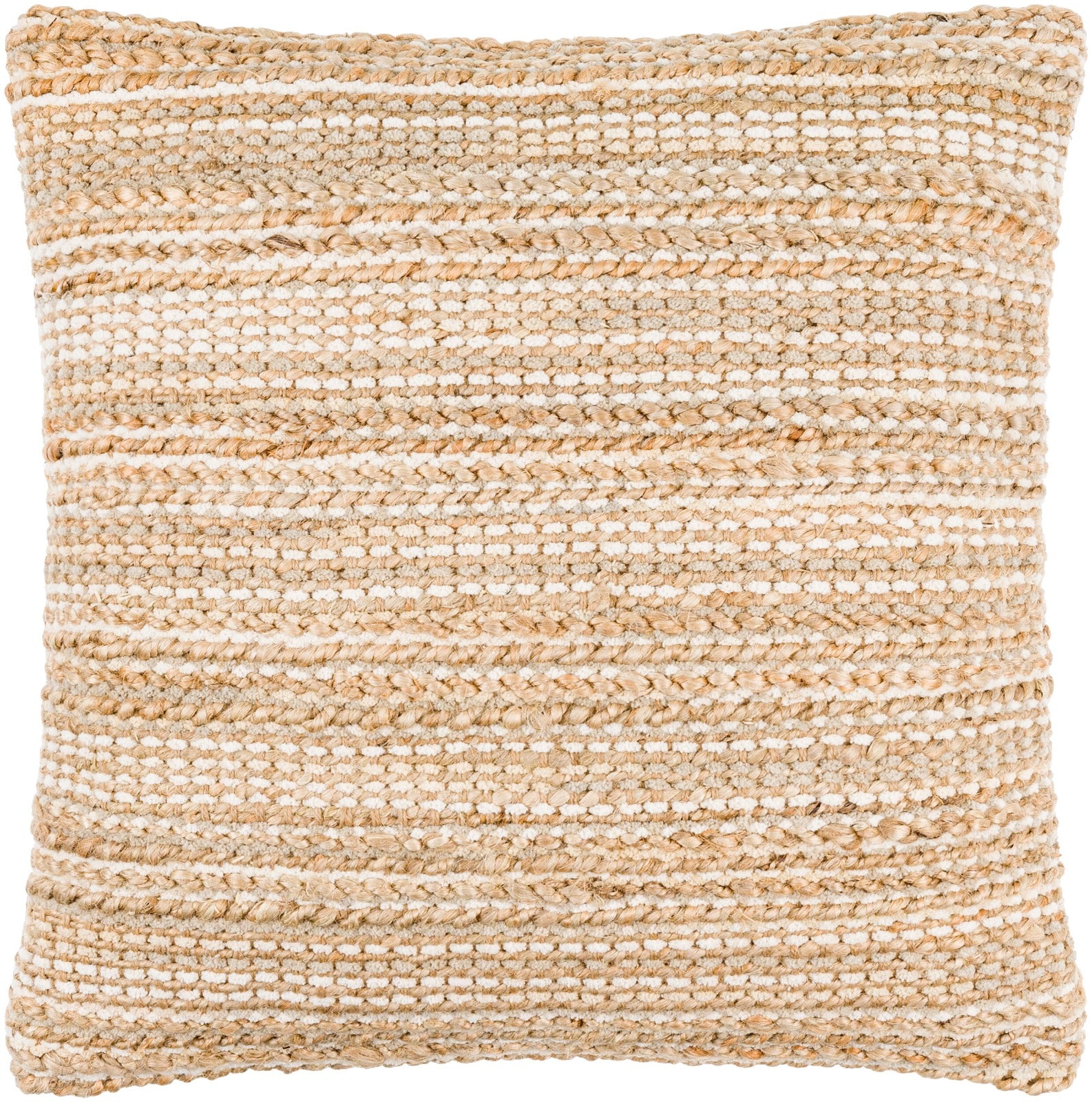 Denpasar Hand Woven Cushion in Beige by Keiichi