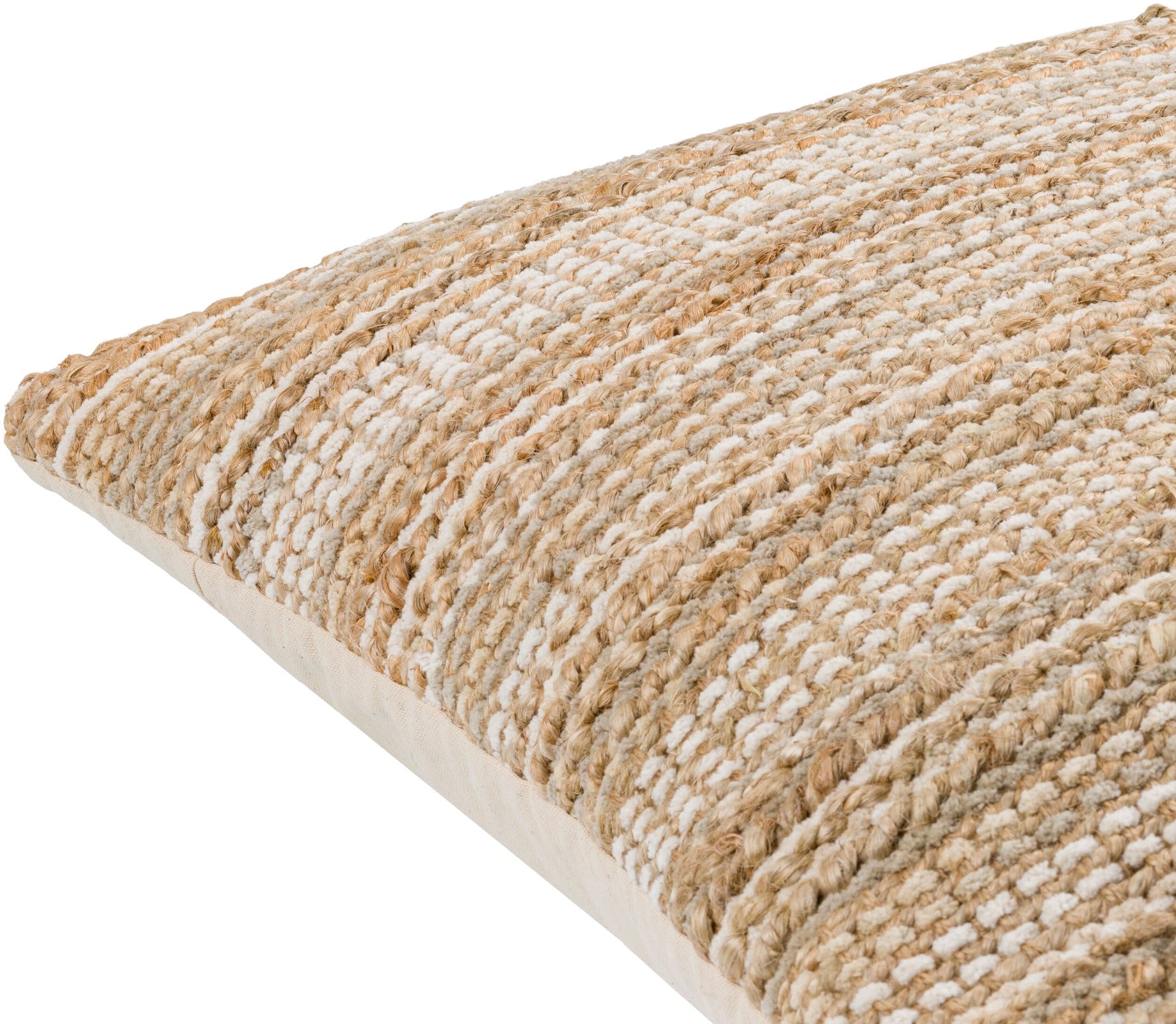 Denpasar Hand Woven Cushion in Beige by Keiichi