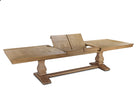 Bath Extending Oak Parquet Top Dining Table by Keiichi