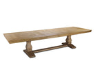 Bath Extending Oak Parquet Top Dining Table by Keiichi