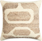 Deccan Traps Woven Cushion in Beige by Keiichi