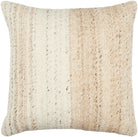Deccan Traps Woven Cushion in Light Beige by Keiichi