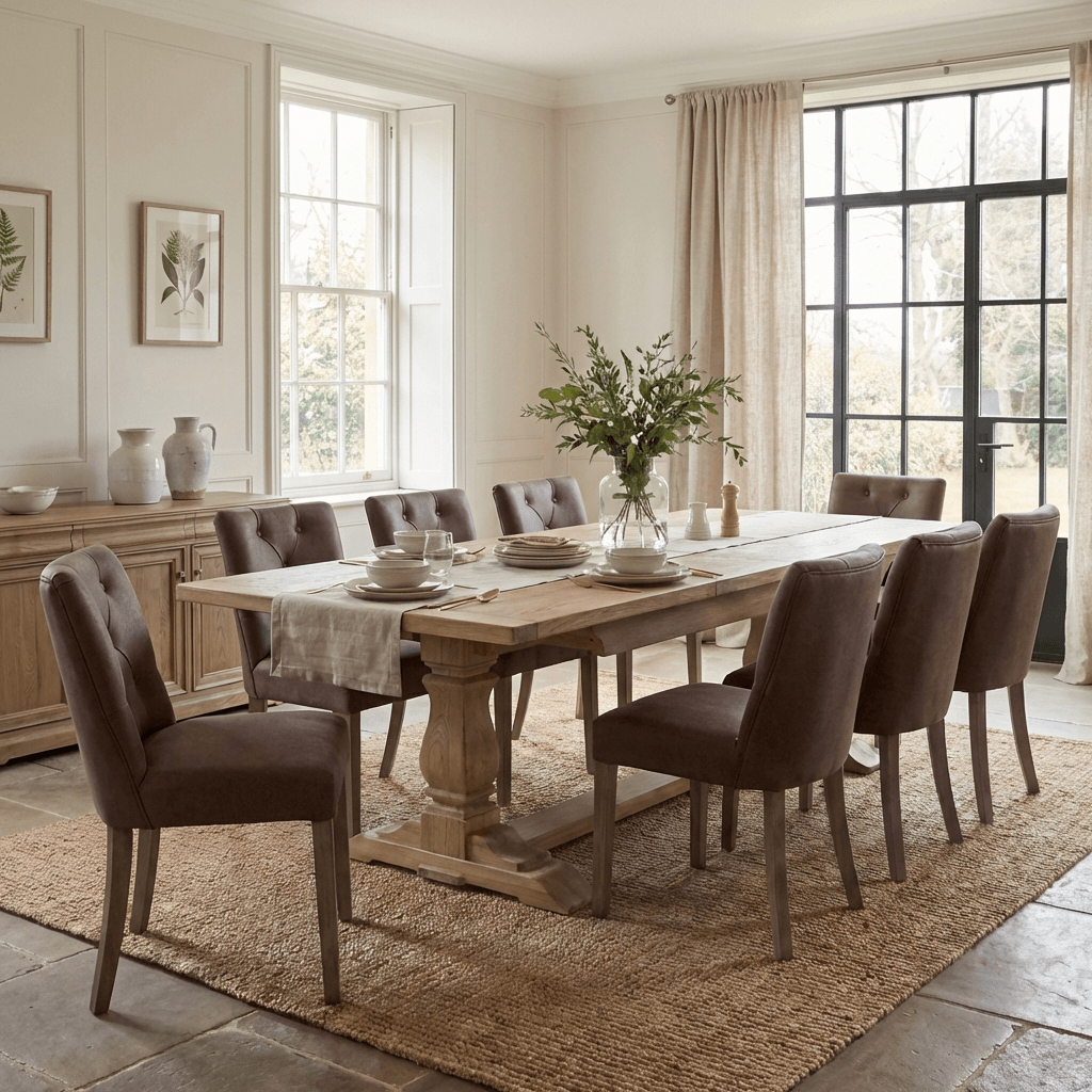 Dumbleton Dining Chair in Italian Top Leather by Keiichi