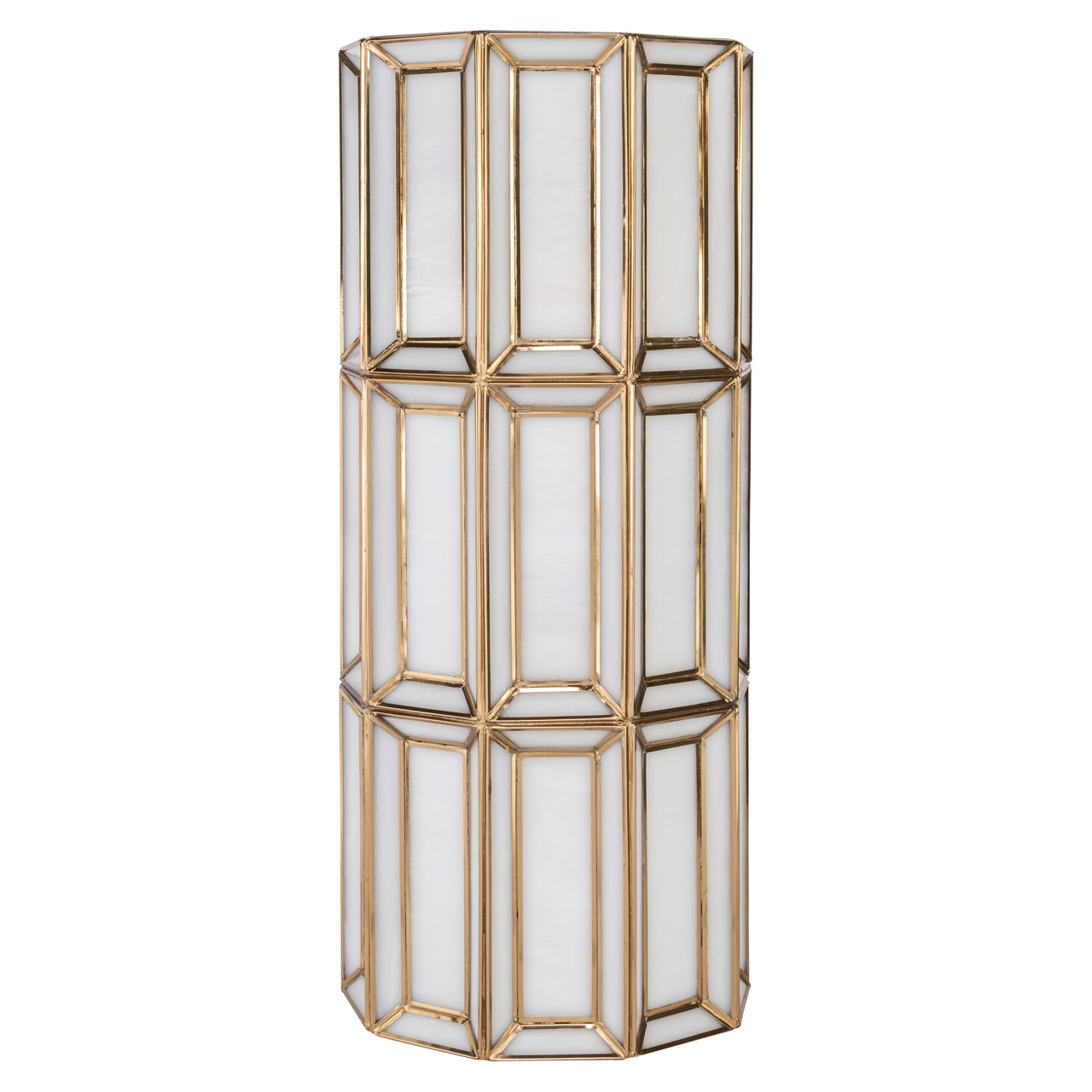 Antique Brass & Opal Glass Wall Light by Richmond Interiors