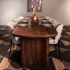 Baldwin Spicebrown Mango Wood Dining Table - 270cm by Richmond Interiors