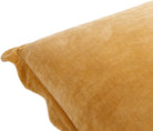 Effervescent Woven Cushion in Mustard by Keiichi