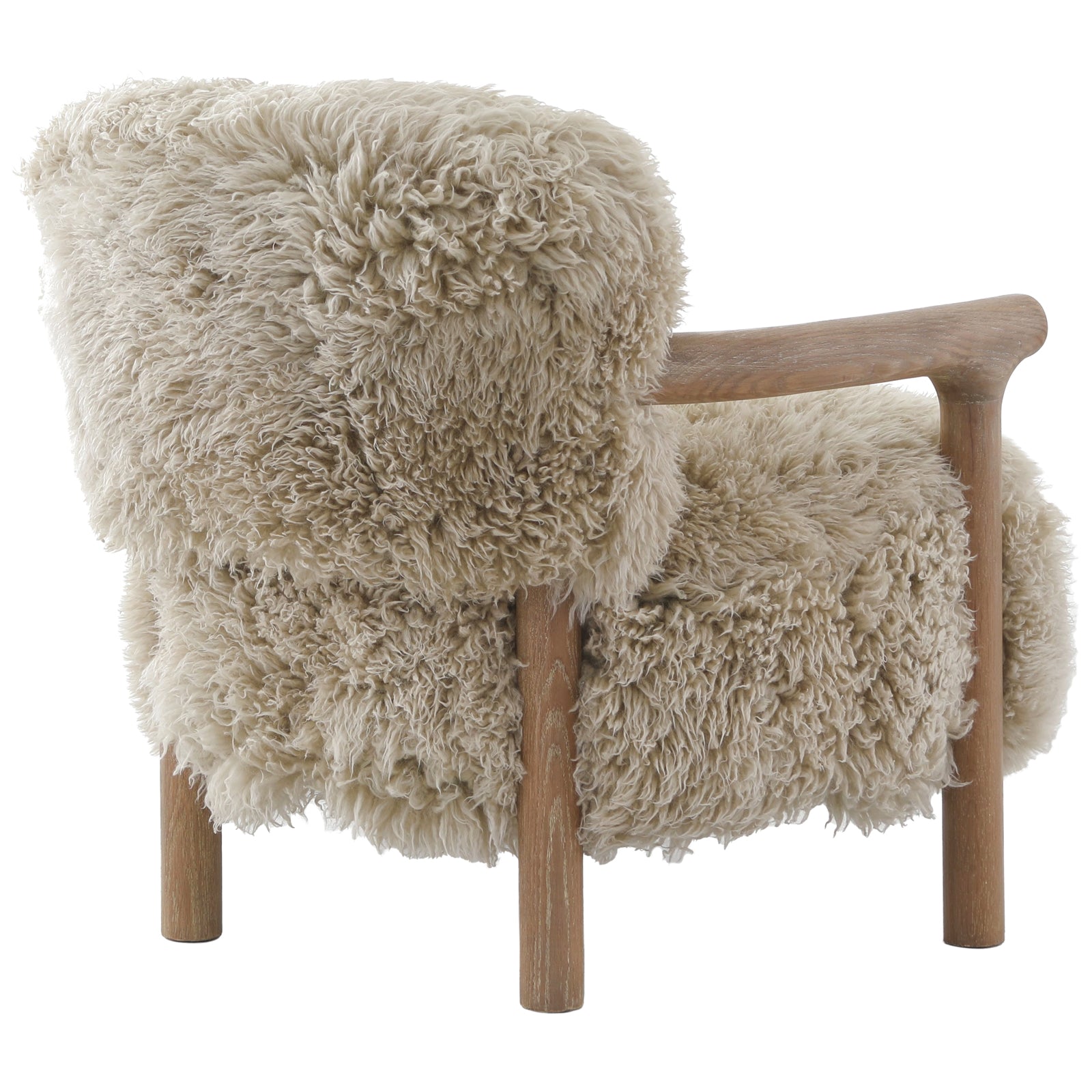 Baaarb Armchair in Real Sheepskin Keiichi