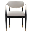 Soho Dining Chair in Ebony and Brass Finish by Keiichi