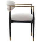Soho Dining Chair in Ebony and Brass Finish by Keiichi